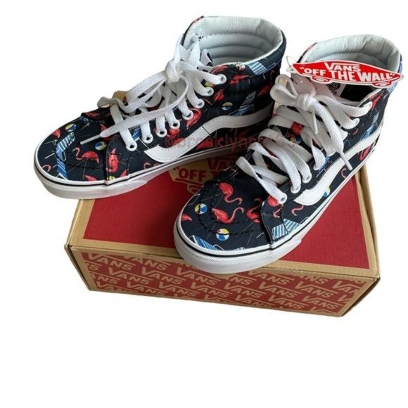 Vans Sk8 High Sneaker Black Reissue Pool Vibes 5.5, 4 - Picture 1 of 15
